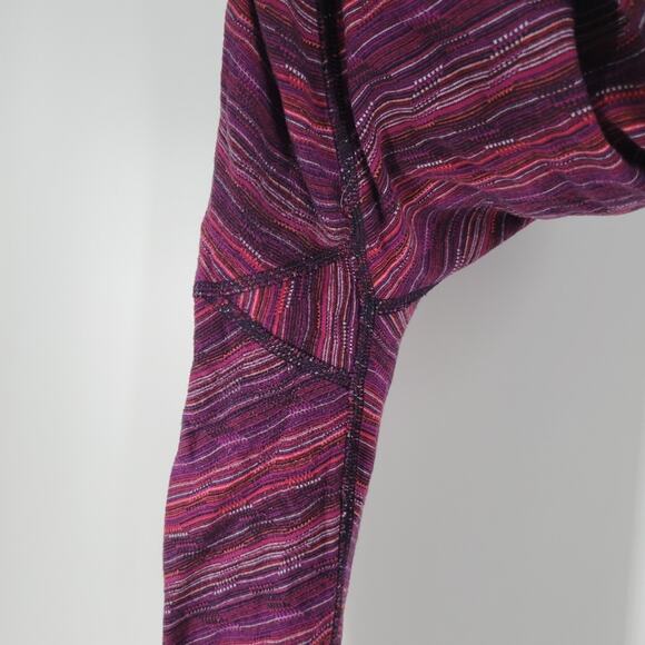 Lululemon Space Dye Twist Regal Plum Alarming High Rise Wunder Under Crop 8 - Picture 5 of 9